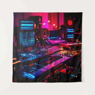 Zuhause Music Studio Wandteppich