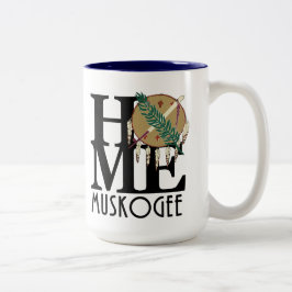 ZUHAUSE Muskogee OK 15oz Zweifarbige Tasse