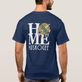 ZUHAUSE Muskoh\gee (Rückseite), weißer Text T-Shirt