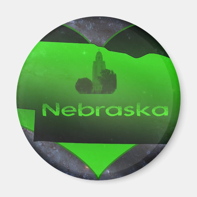 Zuhause Nebraska Magnet (Vorne)