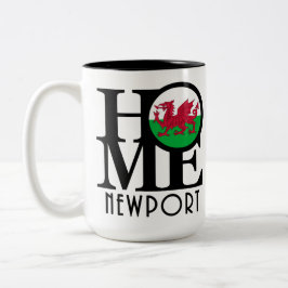 ZUHAUSE Newport Wales 15oz Zweifarbige Tasse