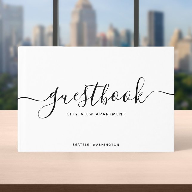 Zuhause oder Miete von White & Black Calligraphy V Gästebuch (Von Creator hochgeladen)