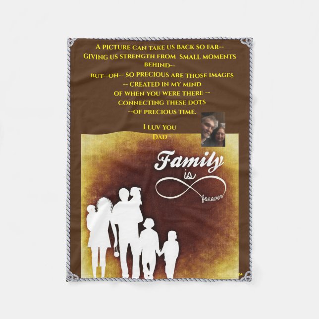 Zuhause- oder Rollstuhllader Fleece-Blanket Fleecedecke (Vorderseite)