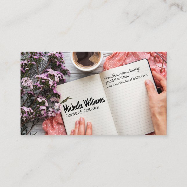 Zuhause Office-Arbeitsplatz Visitenkarte (Vorderseite)