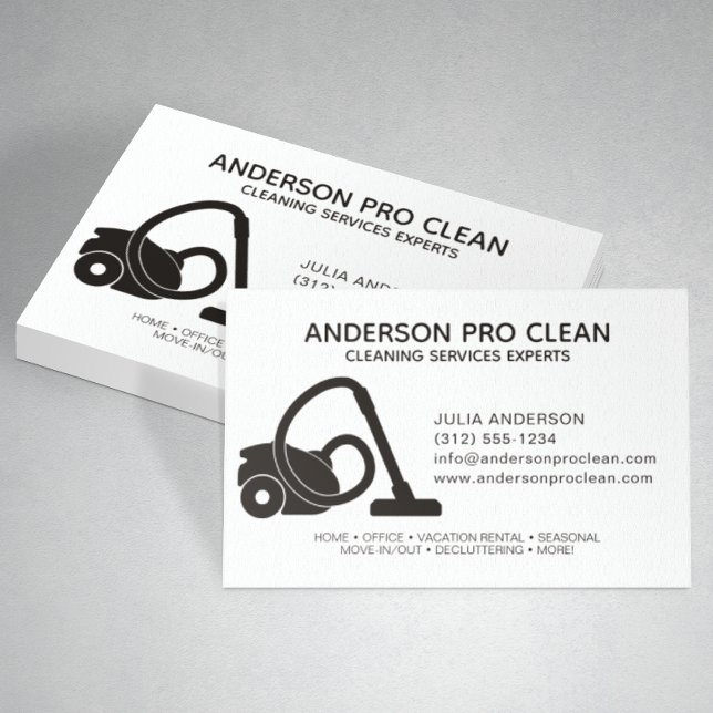 Zuhause & Office Beruflich Clearing Service Visitenkarte (Von Creator hochgeladen)