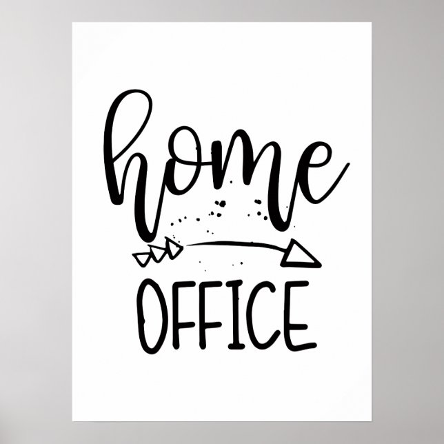 Zuhause Office Fixer-Upper Office Zuhause Workspac Poster (Vorne)
