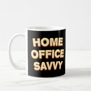 Zuhause Office Savvy Arbeit von Zuhause Coworker m Kaffeetasse