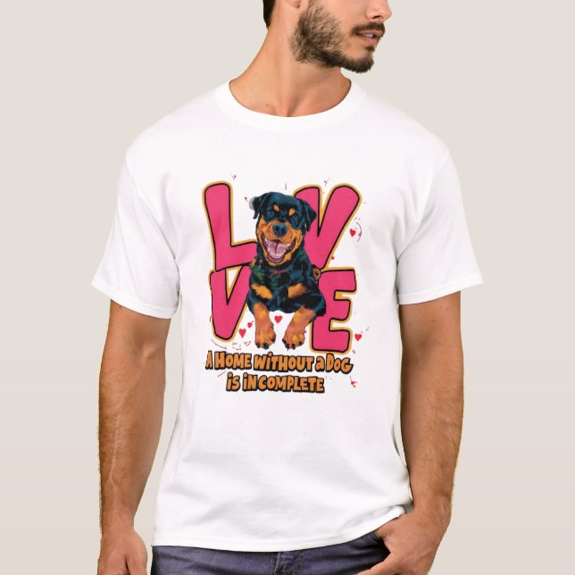 Zuhause ohne Hund unvollständig T-Shirt (Vorderseite)