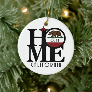 ZUHAUSE Ojai Kalifornien Keramik Ornament