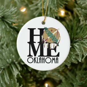 ZUHAUSE Oklahoma Keramik Ornament