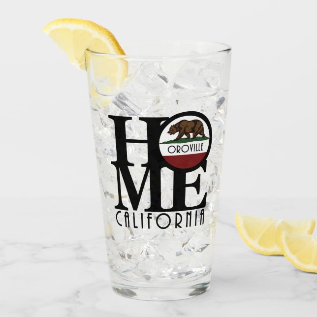 ZUHAUSE Oroville California Glas (Vorderseite Ice)