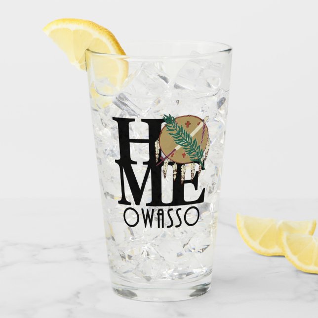 ZUHAUSE Owaso Oklahoma Glas (Vorderseite Ice)