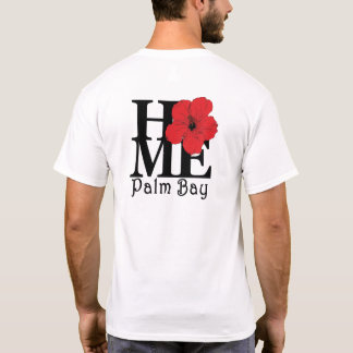 ZUHAUSE Palm Bay Red Hibiskus T-Shirt