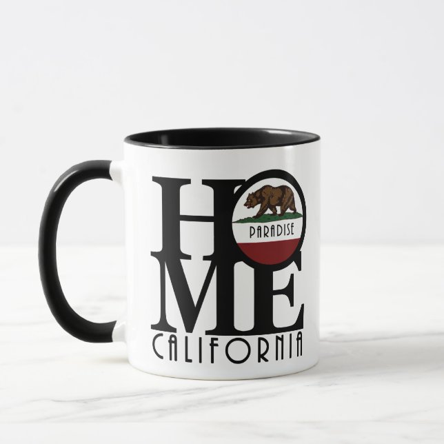 ZUHAUSE Paradise California 11oz Tasse (Links)