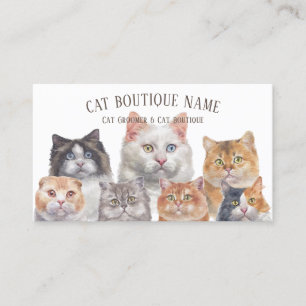 Zuhause Pet Cats Visitenkarte