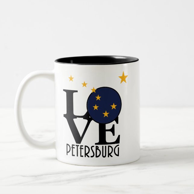 ZUHAUSE Petersburg Alaska 11oz Zweifarbige Tasse (Links)