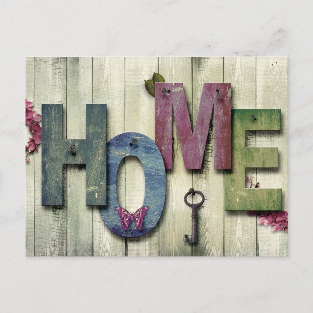Zuhause Postkarte (Vorderseite)