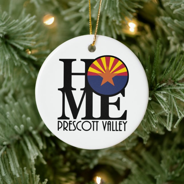 ZUHAUSE Prescott Valley Arizona Keramik Ornament (Baum)