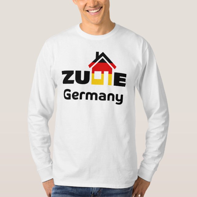 Zuhause Print in deutscher T - Shirt (Vorderseite)