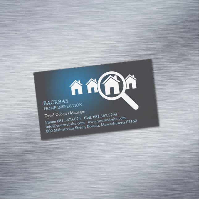 Zuhause-Prüfung Magnetische Visitenkarte (Beispiel)