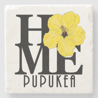 ZUHAUSE Pupukea Gelber Hibiskus Steinuntersetzer