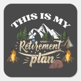 Zuhause Quadratischer Aufkleber