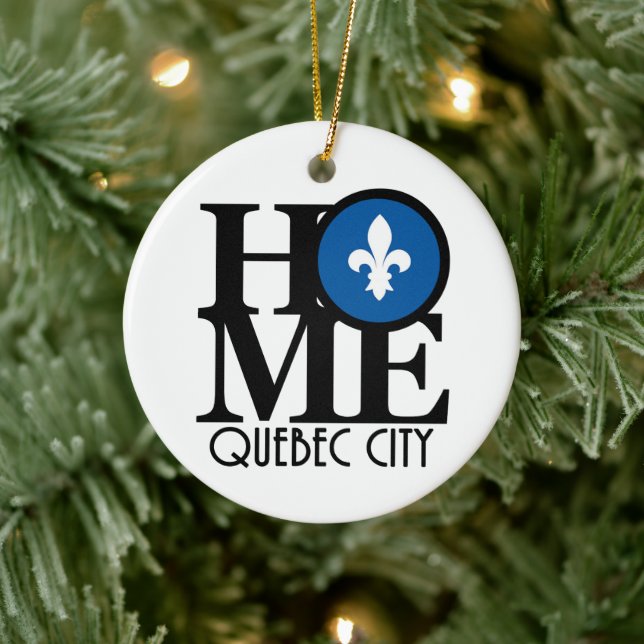 ZUHAUSE Quebec City Keramik Ornament (Baum)