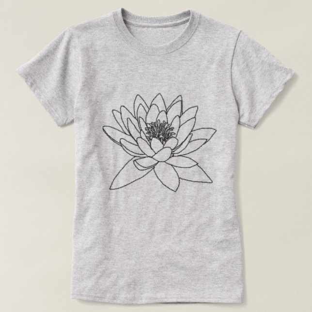 Zuhause Ram Dass Wasserlilie T - Shirt (Design vorne)