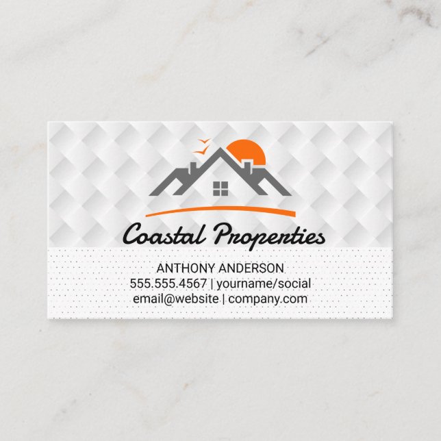 Zuhause Real Anwesen | Eigenschaften Visitenkarte (Vorderseite)