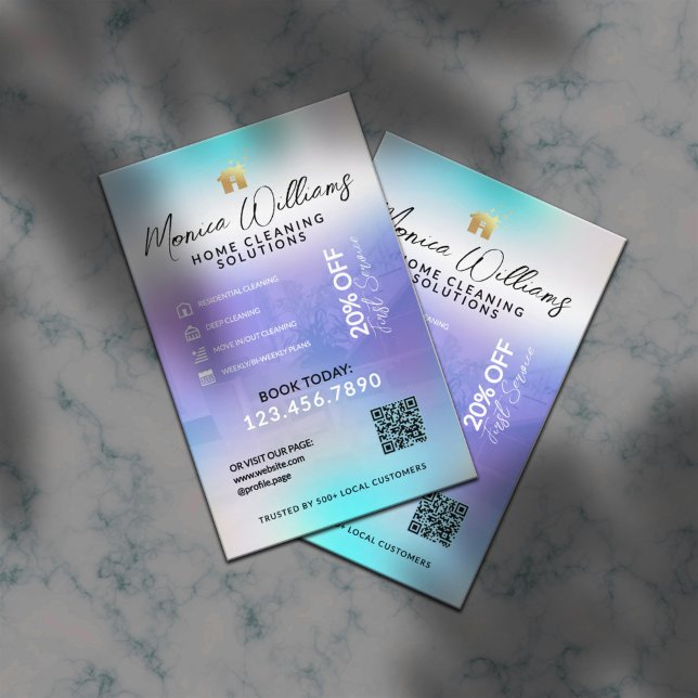 Zuhause-Reinigungsservice Moderner Flyer (Von Creator hochgeladen)