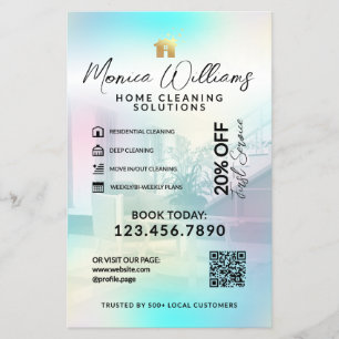 Zuhause-Reinigungsservice Moderner Flyer