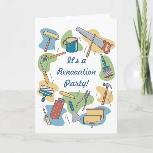 Zuhause-Renovierung Einladung (Vorderseite)