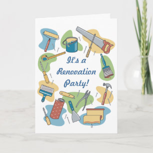Zuhause-Renovierung Einladung