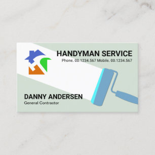Zuhause-Renovierung für kreative Malerei Visitenkarte