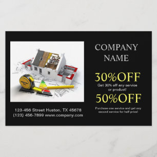 Zuhause-Renovierung von Dachreparaturgebäuden Flyer