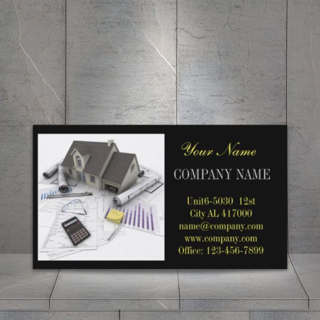 Zuhause-Renovierung von Dachreparaturgebäuden Visitenkarte (Roof repair construction home renovation business card)