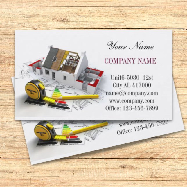 Zuhause-Renovierung von Dachreparaturgebäuden Visitenkarte (Roof repair construction home renovation business card)