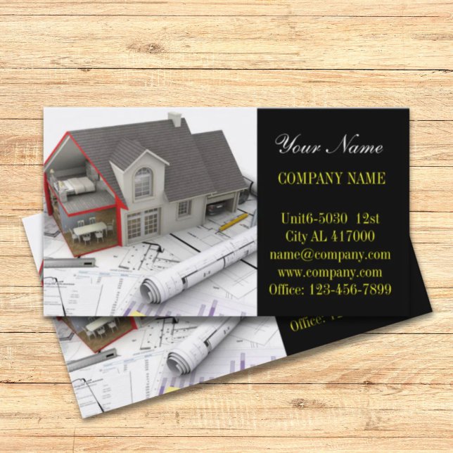 Zuhause-Renovierung von Dachreparaturgebäuden Visitenkarte (Roof repair construction home renovation business card)