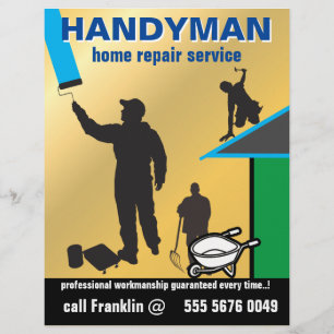 Zuhause Repair Handyman Service Flyer für kleine U