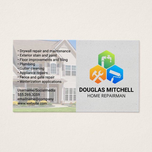 Zuhause Repair Service Icons (Vorderseite)