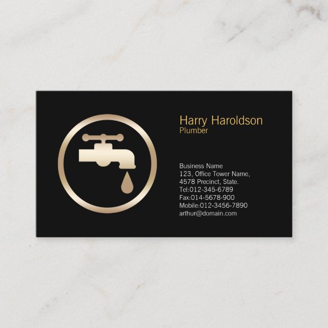 Zuhause-Reparatur des Klempnerklecks Visitenkarte (Vorderseite)