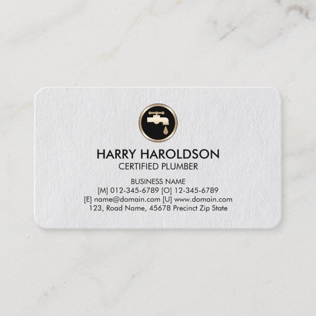 Zuhause-Reparatur des Klempnerklecks Visitenkarte (Vorderseite)