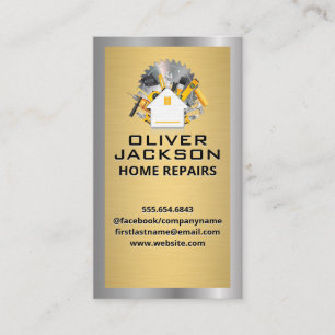 Zuhause-Reparatur Toolbox Visitenkarte