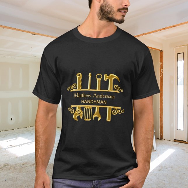 Zuhause-Reparaturen an Goldbarren T-Shirt (Von Creator hochgeladen)