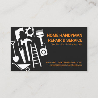 Zuhause-Reparaturen von Handyman-Tools Visitenkarte
