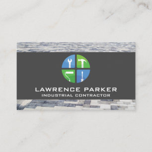 Zuhause-Reparatursymbole für Builder   Bauarbeiter Visitenkarte