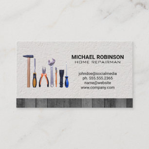 Zuhause-Reparaturwerkzeuge   EinheitenFixierer Visitenkarte
