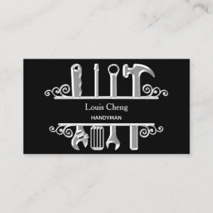 Zuhause-Reparaturwerkzeuge Visitenkarte