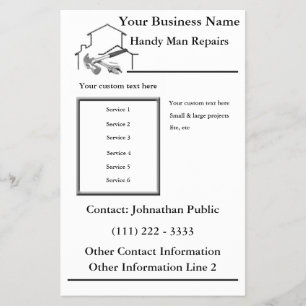 Zuhause reparieren Handy Man Flyer