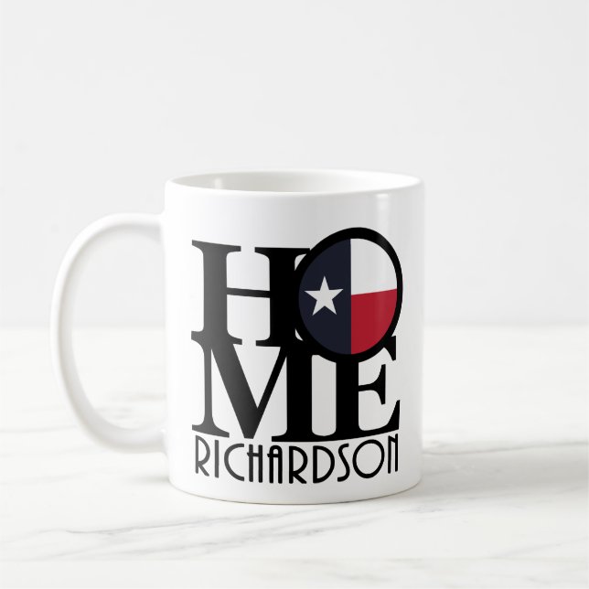ZUHAUSE Richardson Texas 11oz Kaffeetasse (Links)